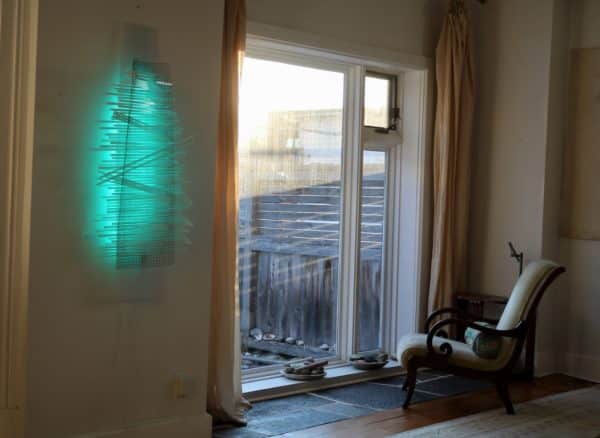 "Tectonic Ladder" Light Sculpture by Reid Dennison