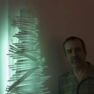 LED light sculpture, plug-in, wall hanging