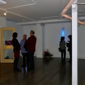 Art lovers gather at Arcadia Art Gallery, Toronto, in May of 2014, to celebrate six new Lumencrafter original handmade LED light sculptures.